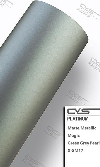 Platinum Matte Metallic: Magic Green Grey Pearl X-SM17 - 5ft x 60ft — CWS  USA